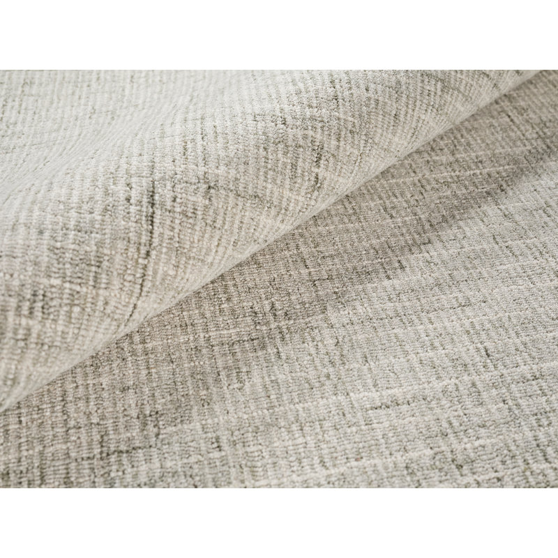 Sage Green Hand-Tufted Wool 9' x 12' Rectangular Rug