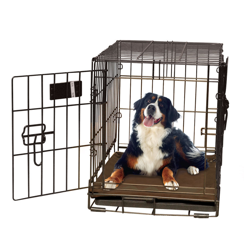 Tapis de caisse pour chien auto-chauffant, Très très grand (l 54 po x P 37 po x H 0,5 po), Moka