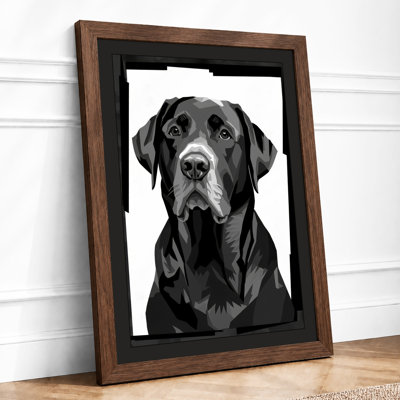 Labrador Portrait Minimalist - Print