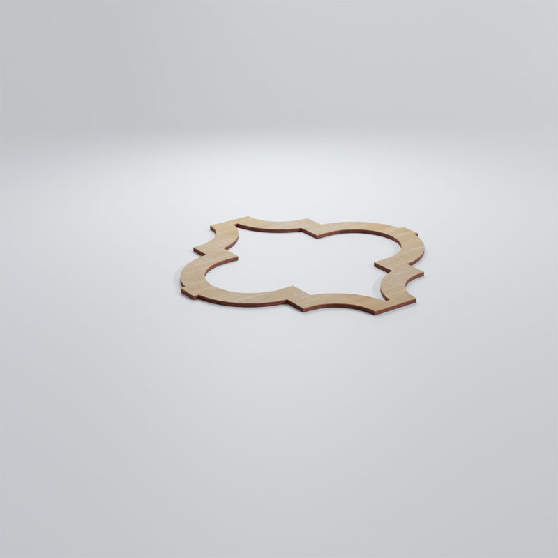 Birch 15" x 15" Decorative Fretwork Wall Panel