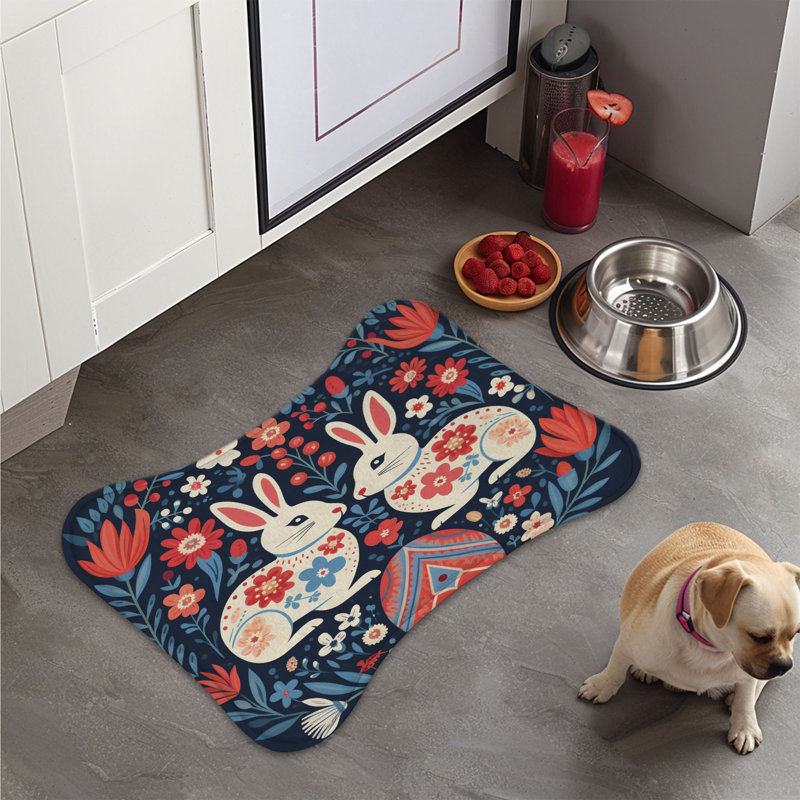 Tapis d'alimentation nordique 1 pièce Nordic Folk Bunnies