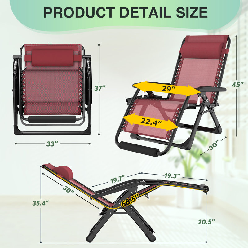 Fauteuil très grand pliable Bucero, Clare
