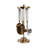 Decorative Bar Tool Set with Stand for Home Decor - Elegant Cocktail Bar Accessories for Dining Room or Kitchen Counter - Set of 5, 13", Gold-57255118