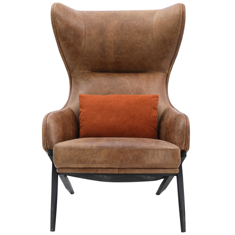 Amos Leather Accent Chair