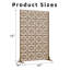 Paravent d'extérieur rectangulaire en métal 72 "x 47"-113466832