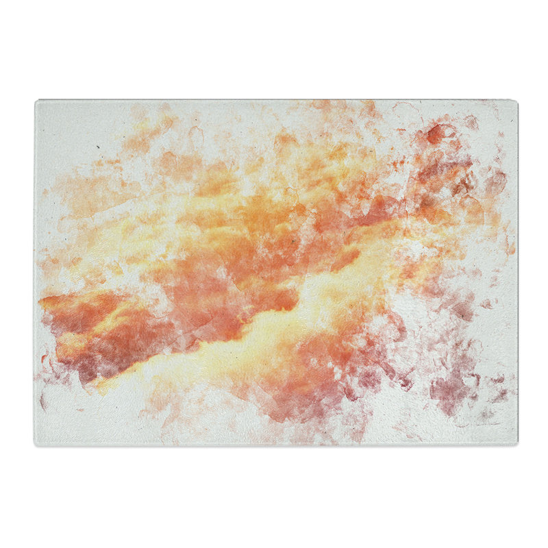 Tempered Glass Passing Clouds Chopping Board, 20 cm x 28.5 cm