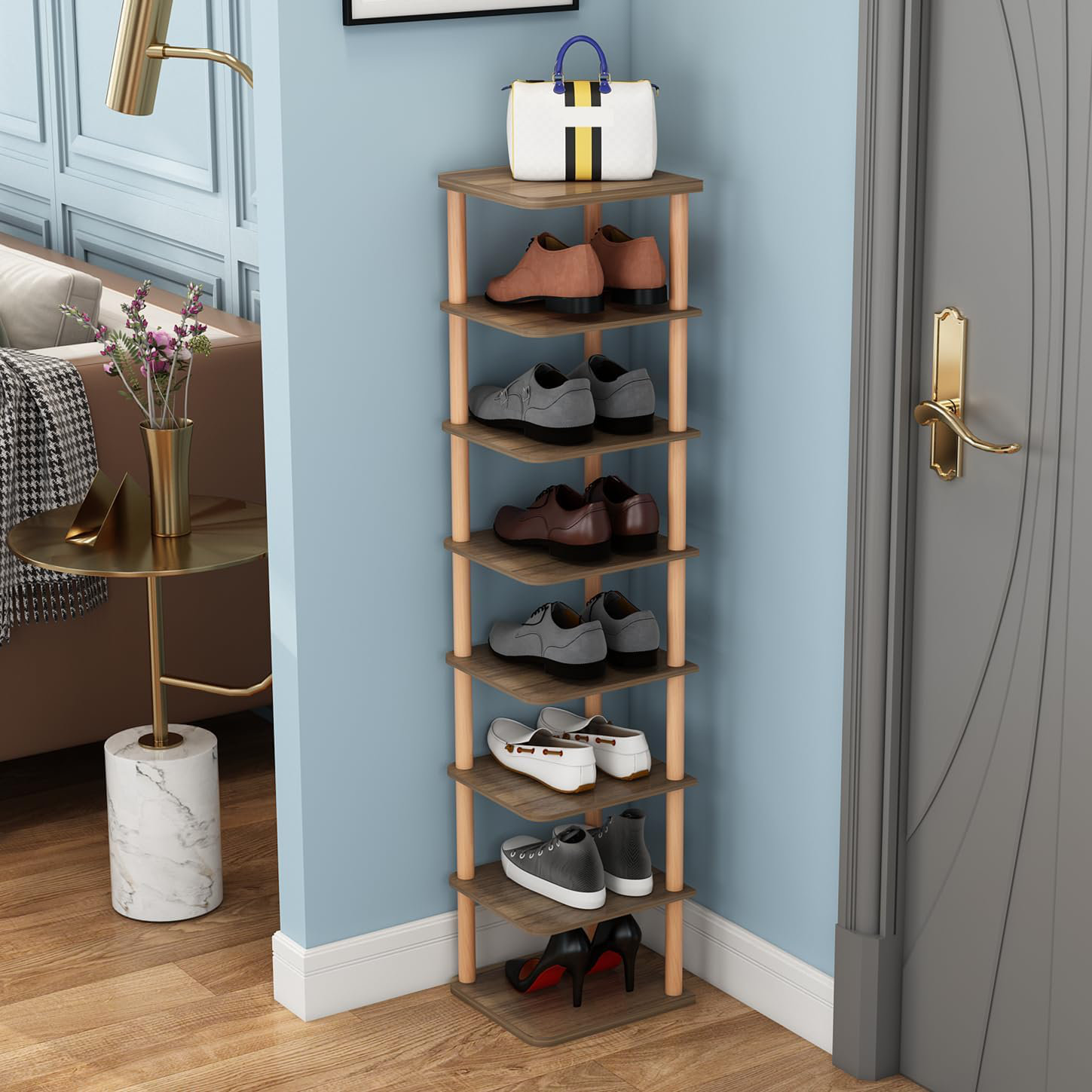 30 Pair Stackable Shoe Storage Cabinet Corrigan Studio