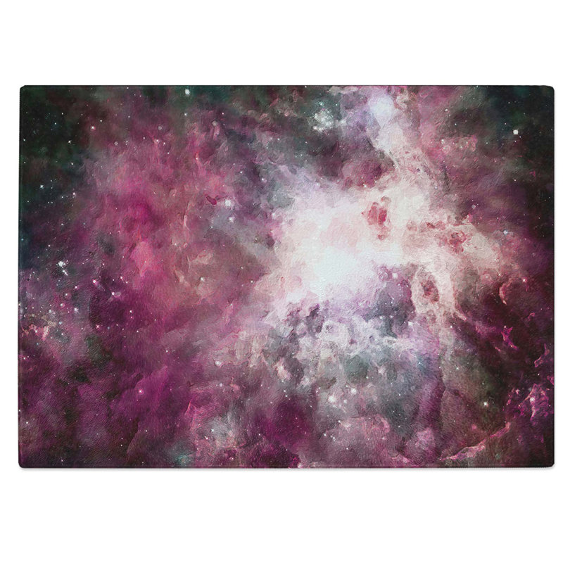 Tempered Glass Universe Vol.53 in Abstract Chopping Board, 28.5 cm W x 20 cm L