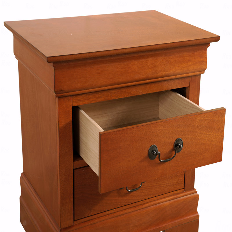 Nanhey Wooden Nightstand, Oak