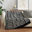 Jeté en laine Houndstooth-121636017