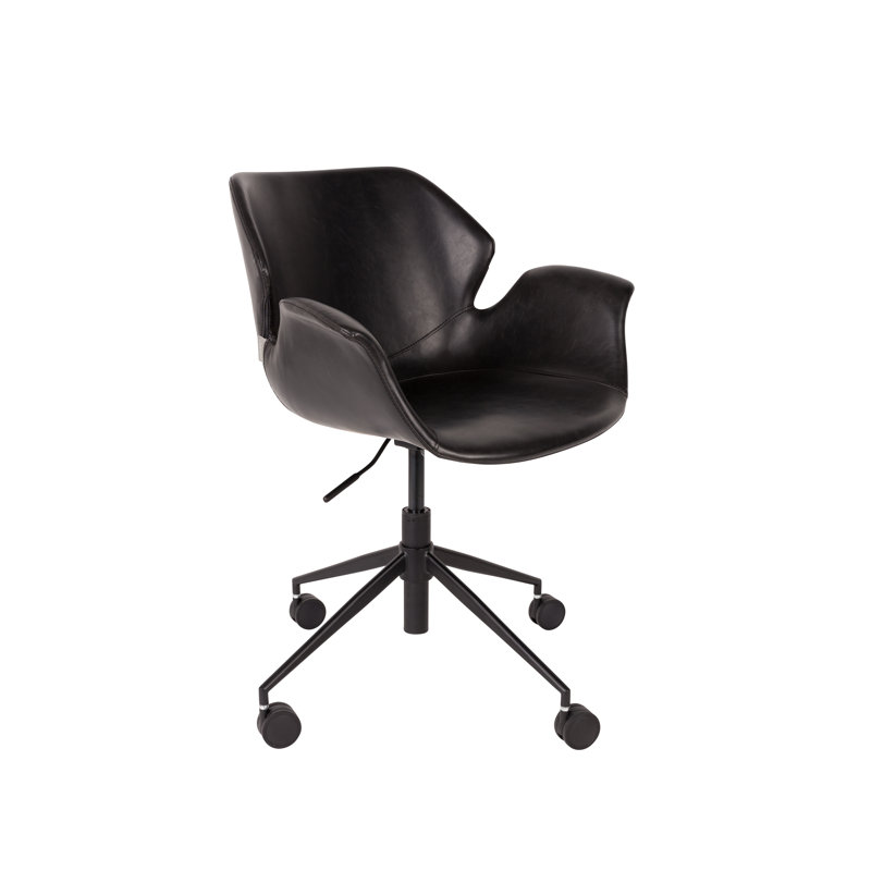 Nikki Swivel Task Chair, Black