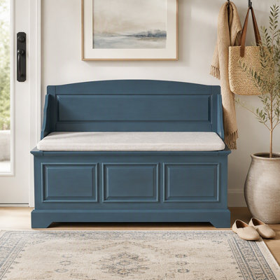 Retro Storage Bench with Safe Soft-Close Devices and Hidden Storage