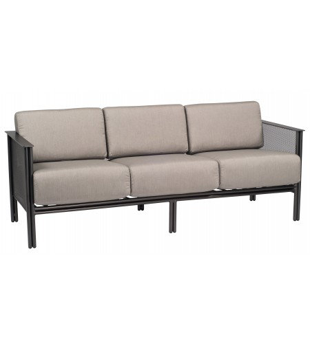 Jax Outdoor 3 - Seat Patio Sofa, Textured Black, Denver Scarlett Sunbrella®