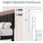 Upholstered Platform Bed Frame, Adjustable Height Vertical Channel Tufted Headboard with Sturdy Wooden Slats Support, Noise-Free-1264260435-1264260429