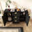 47.2" Sideboard With 3 Adjustable Shelves, 3 Drawers-1675166668