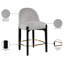 Tabouret de comptoir rembourré en tissu Maud-121555370