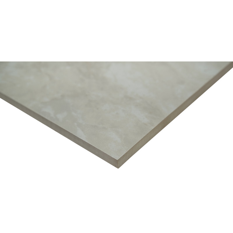 Windsor 12 in. x 24 in. Matte Porcelain Marble Look Floor and Wall Tile, Matte Cream