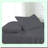 Luxury Comfort Waterbed Sheets - 100% Cotton, 600 Thread Count, California King Size 4 Piece Set, Deep Pocket, Dark Grey Solid Color.