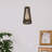 30cm H Chenille Rectangle Lamp Shade ( Screw On ) in Hemp