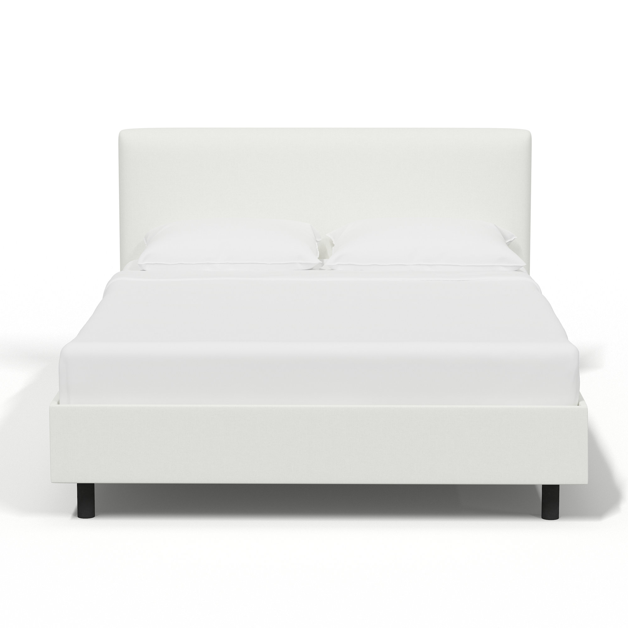 Pyburn Upholstered Bed, Full, Zuma White Textured Linen