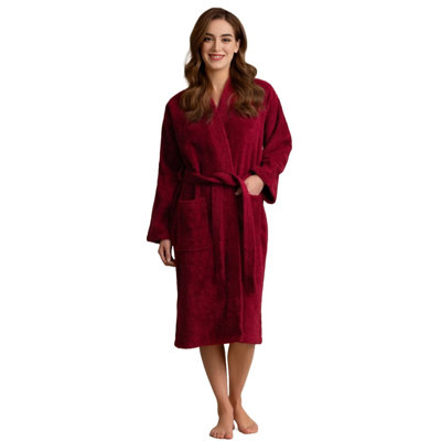 Peignoir mi-mollet 100% coton avec poches Ingobert
