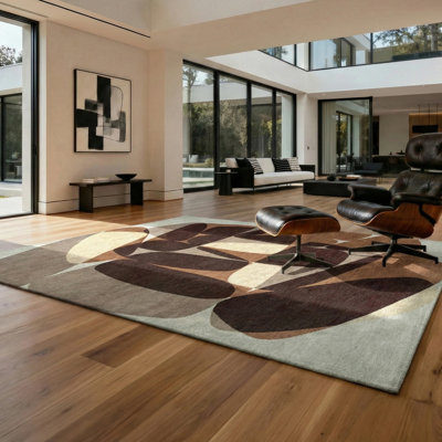 Jacquard Recycled P.E.T Brown Rug
