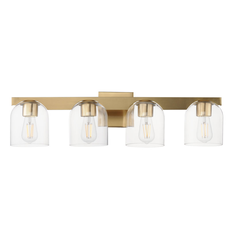 Scoop-Bath Vanity, Natural Aged Brass