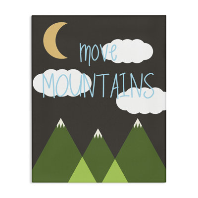 «Inspiring Move Mountains», art mural sur toile par SD graphiques studio