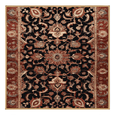 Tapis brun lavable à la machine