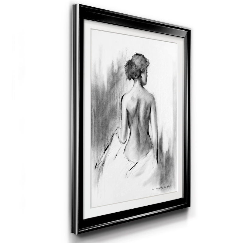 Soft Silhouette IV - Cadre photo, reproduction d'art sur papier, H 30,5 po x l 42,5 po x P 1,5 po, Noir