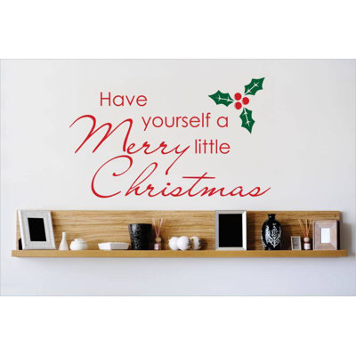 Décalcomanie murale joyeux little christmas