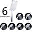 Shower Faucet With 6 Spray Patterns - Powerful Experience, Avoid Blockage, Wall Mount Square Handheld Settings, Optimize Water Flow, Detachable Shape
