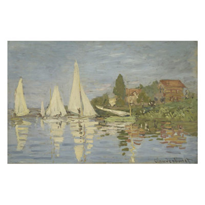 «Regatta at Argenteuil» par Claude Monet - Estampe numérique