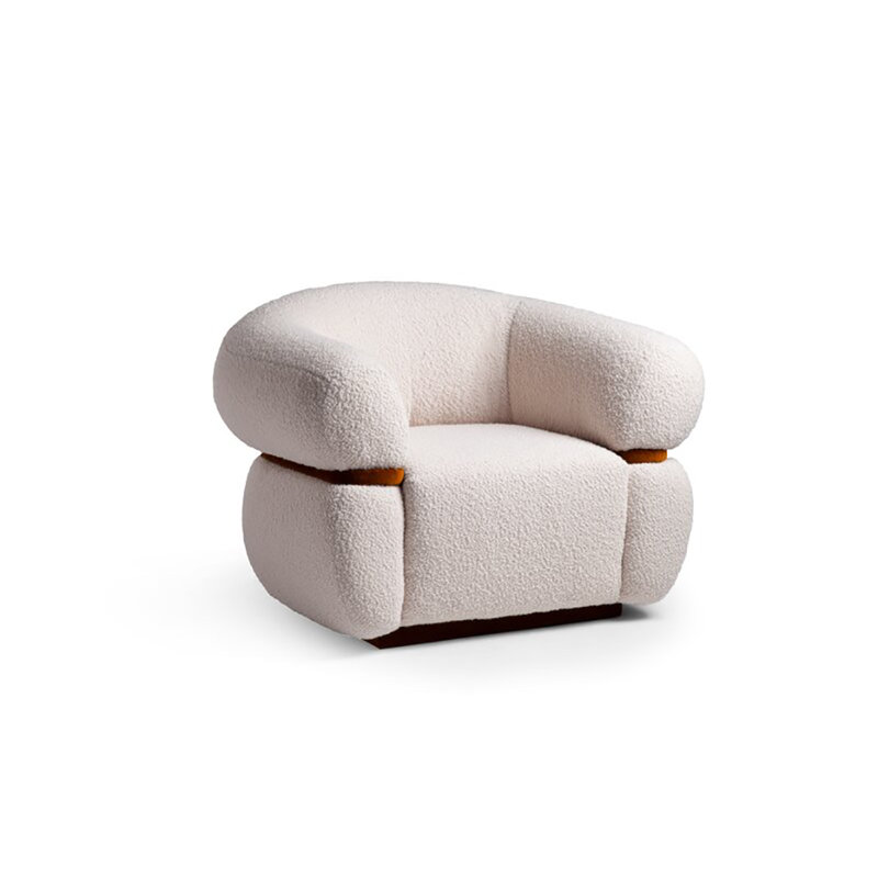 Malibu Barrel Chair, Fog Velvet
