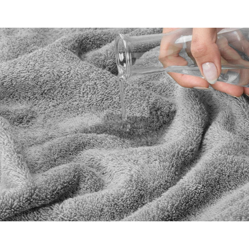 Ensemble de serviettes de bain 100% coton de qualité supérieure, collection 6 pièces Darcelle super douce et absorbante