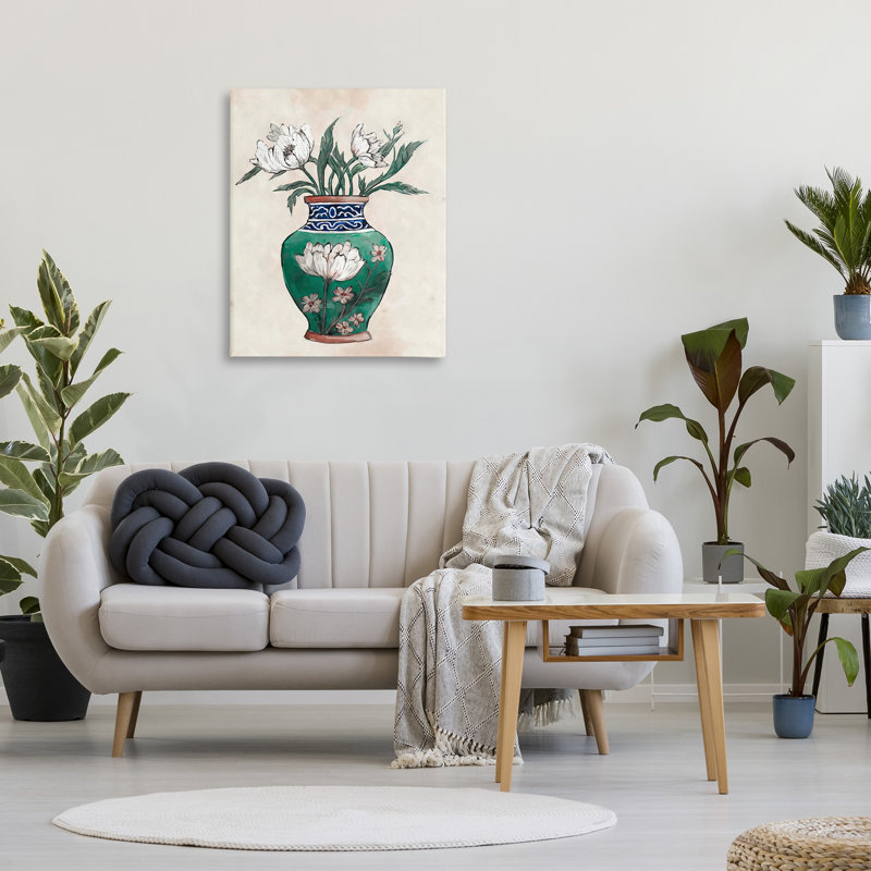Vase floral floral par Ziwei Li, H 40 po x l 30 po x P 1,5 po