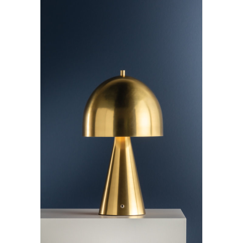 HOPKINTON Rechargeable Table Lamp, Gold, Gold