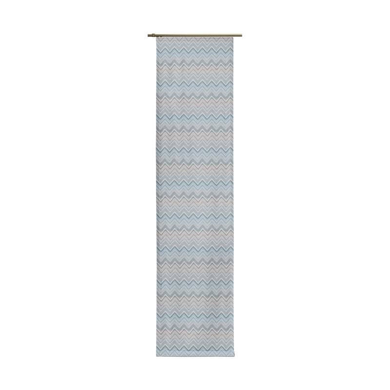 Kurtus Room Darkening Single Curtain, 60 W x 225 D cm, Blue/Grey