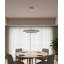 Lustre halo 1 lumière DEL blanc mat-1786523236