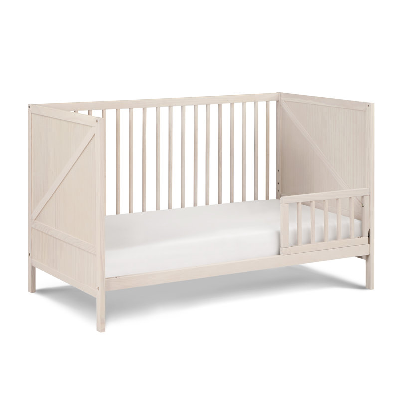 Lit de bébé Pixie Zen 3-en-1 en noyer / gris anthracite, Brun / Gris