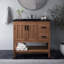 Meuble-lavabo sur pied simple 36 po avec plateau en céramique Modway Ashlyn-92590985
