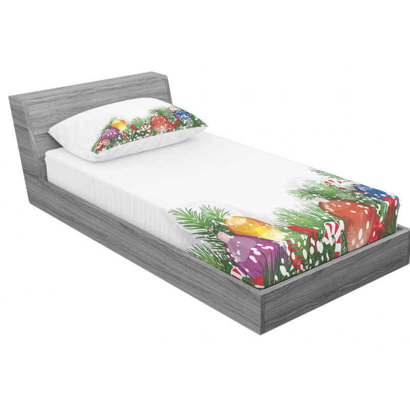 Microfiber Sheet Set, Twin Sheet Set with Fitted Sheet