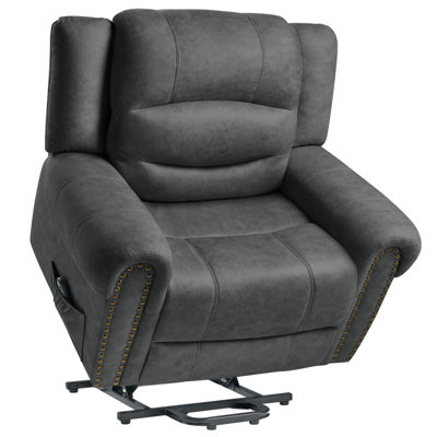 Electric Power Lift Chair Recliner for Elderly People, Single Sofa Chair for Living Room, Dark Grey -  Lark Manorâ¢, F7560FB4D3614F5CA95A45B07126A37A