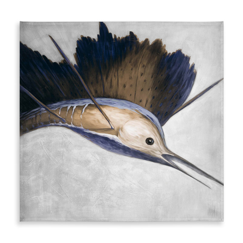 Abstract Swordfish Sea Blue Tablecloth | Indoor/Outdoor Decor