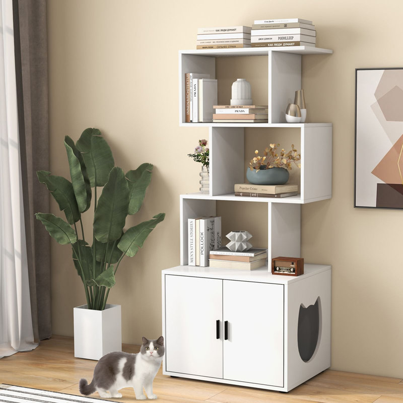 Litter Box Enclosure, White