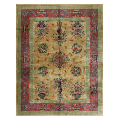 Hand Knotted Wool Area Rug