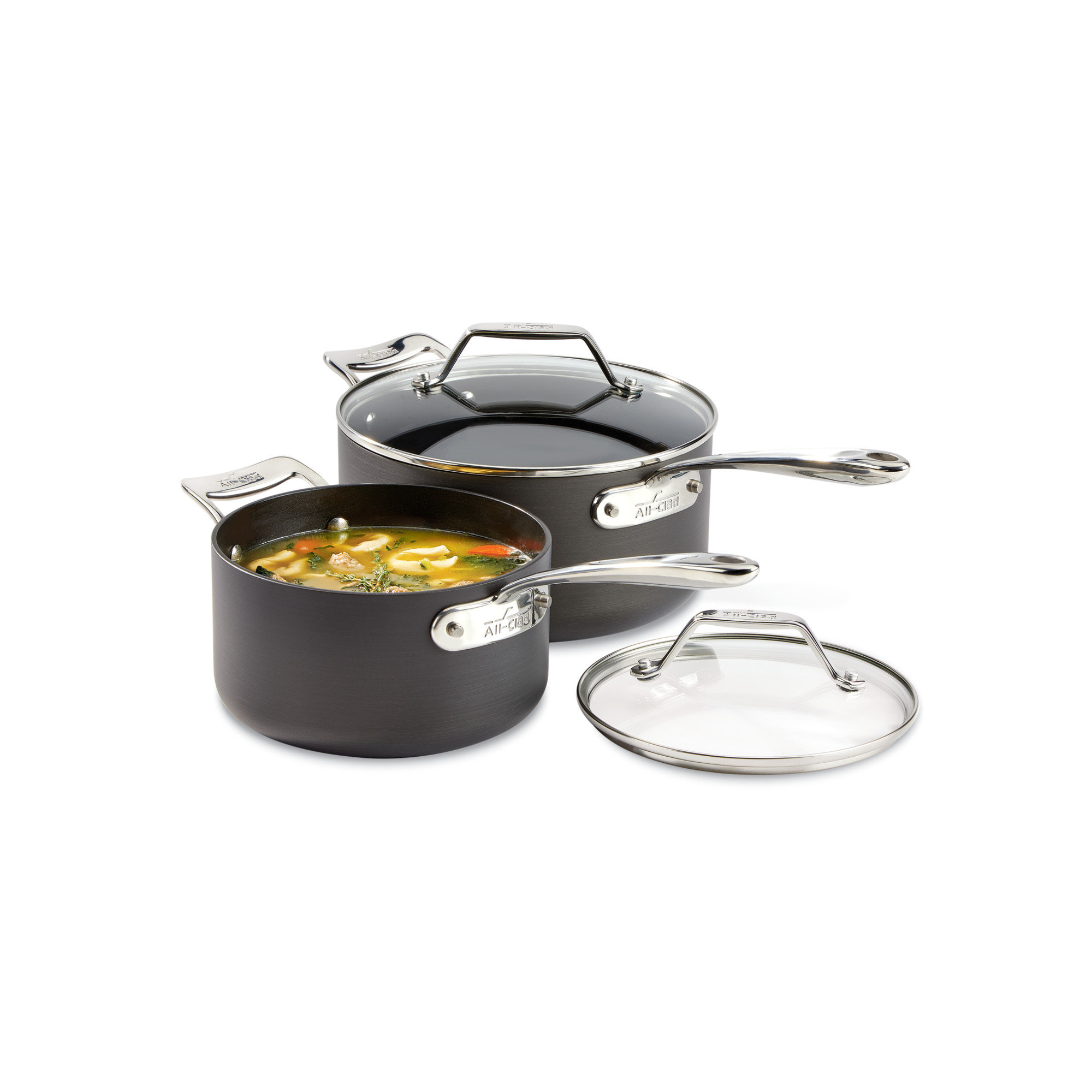 All-Clad Essentials Saucepan Set with Lid