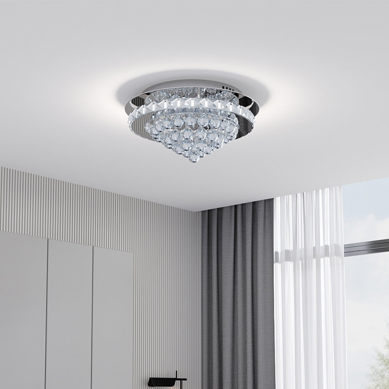 Hunter Glass LED Flush Mount