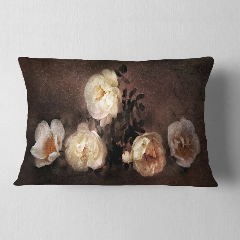 Coussin lombaire floral sauvage