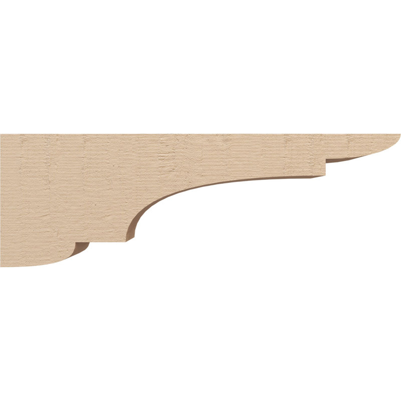 New Brighton cèdre brut grain de bois TimberThane Corbel, apprêté brun clair, H 8 po x l 4 po x P 24 po
